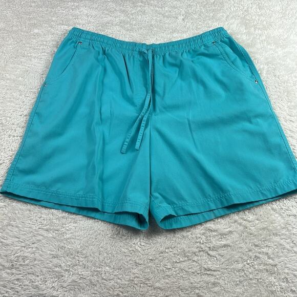 Bundle lot of 2 90s or y2k Studio Works blue and green shorts, size 18 - Picture 6 of 13